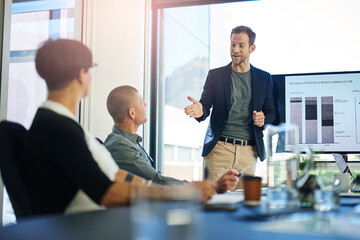 Any thoughts. Shot of a group of businesspeople meeting in the boardroom.