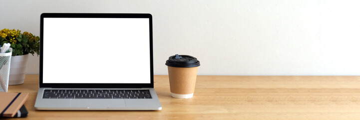 Laptop computer screen mockup, template background banner, Laptop computer with blank screen,...