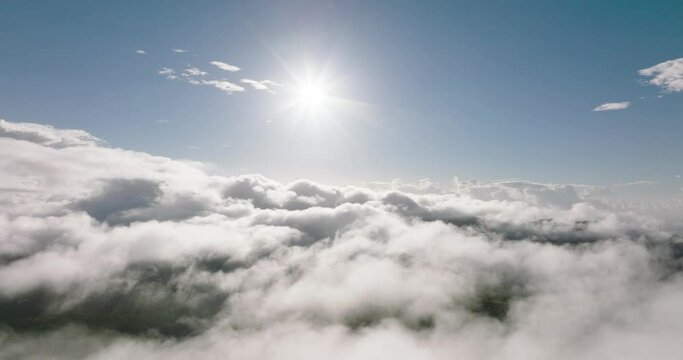 Tetas De Cayey High above the clouds SKY In Puerto Rico 5k Mavic 3 Cine drone Footage 904