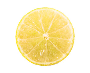 Fresh lime slice isolated on white background, clipping paths