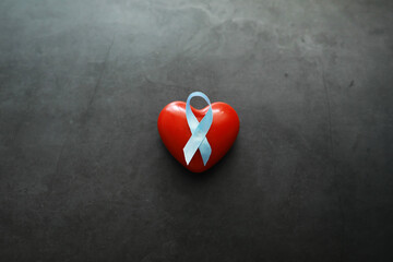 Colored ribbon symbol. Symbol of struggle. Background with ribbon.