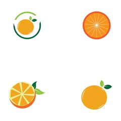 Orange logo design Vector icon illustration design