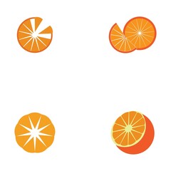 Orange logo design Vector icon illustration design
