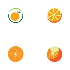 Orange logo design Vector icon illustration design