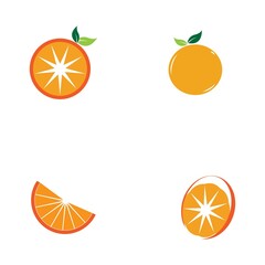 Orange logo design Vector icon illustration design