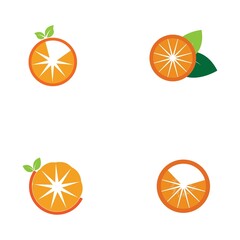 Orange logo design Vector icon illustration design