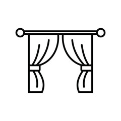 curtain outline style icon © joko