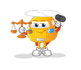 helicopter lawyer cartoon. cartoon mascot vector