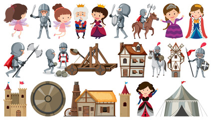 Set of fantasy cartoon characters © brgfx