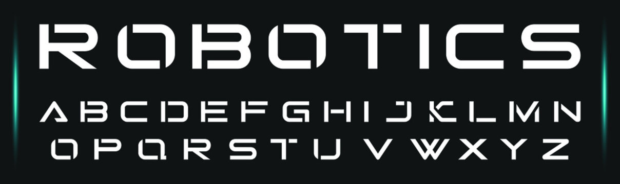 Robotic Font Images – Browse 2,312 Stock Photos, Vectors, and Video | Adobe  Stock