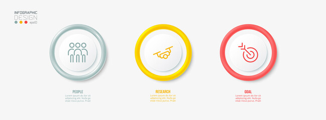 Infographic template business concept  with option.