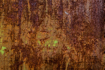 Rusted grunge metal, rust, oxidized steel texture. Industrial metal background texture.