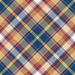 Plaid pattern vector. Check fabric texture. Seamless textile design for clothes, paper print.