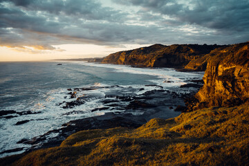 Sunset on the coast