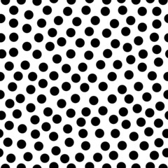 Black polka dots on white background. Seamless vector pattern.
illustration Eps10.