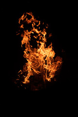 fire on black