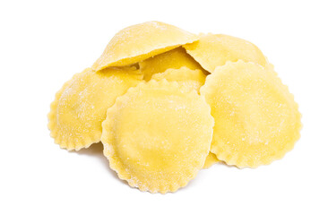 ravioli with spinach and ricotta isolated