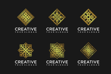 set of mandala,pattern, logo inspiration for your business.