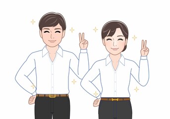 Fototapeta premium 若い夫婦