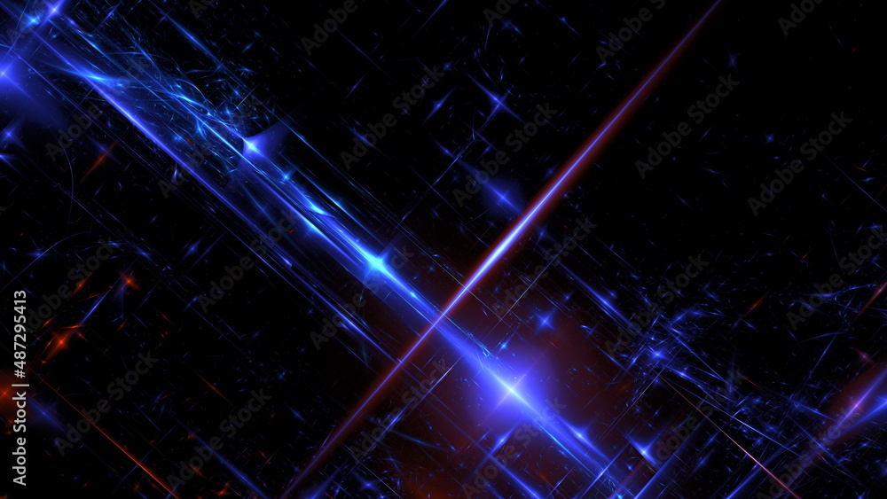 Poster abstract glowing geometric background. modern digital technologies, an element of design and decorat