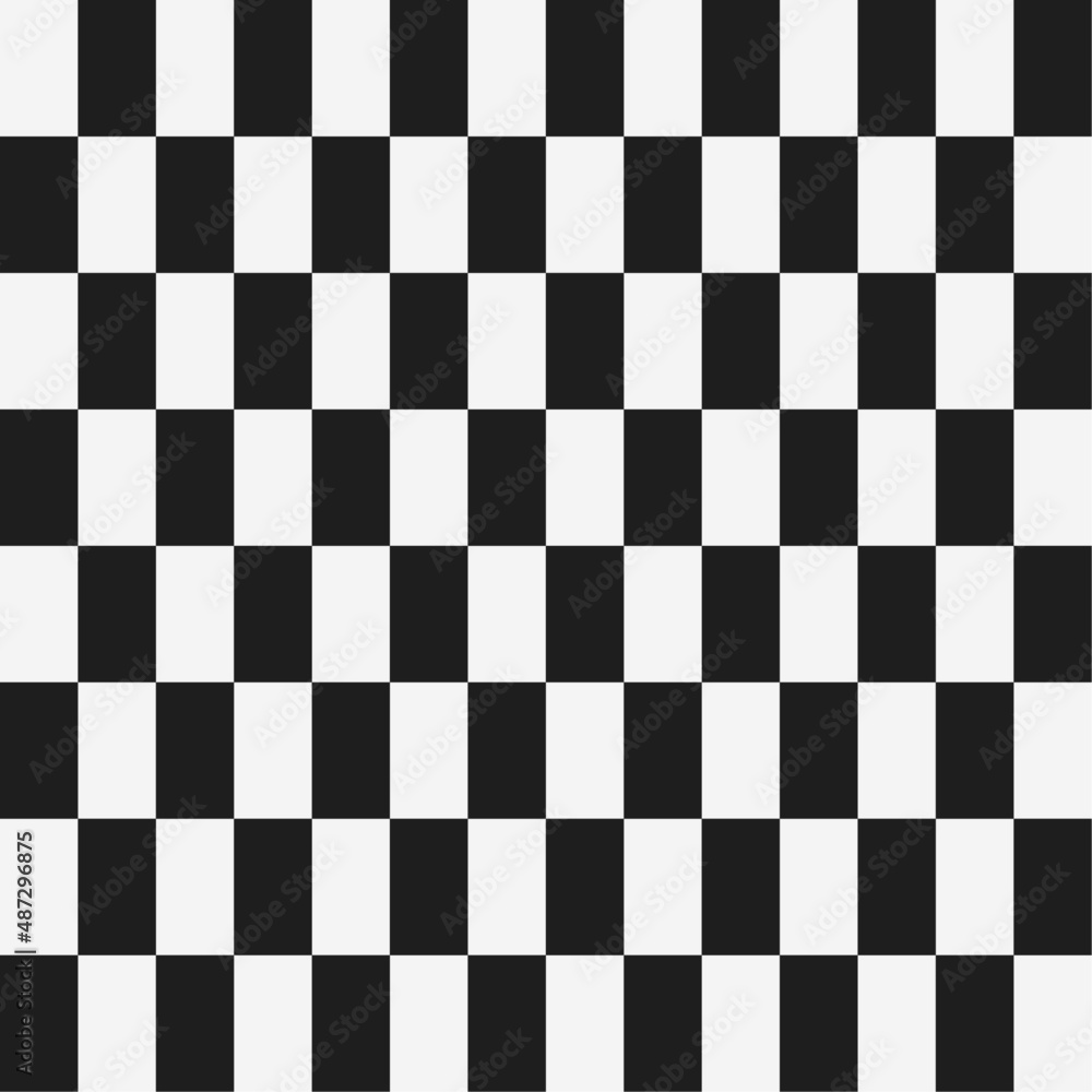 Poster Checkerboard simple pattern of identical black and white squares.