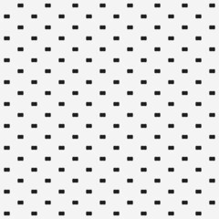 Little black squares with polka dots. Vector pattern.