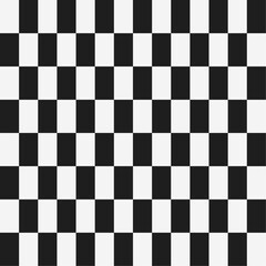 Checkerboard simple pattern of identical black and white squares.