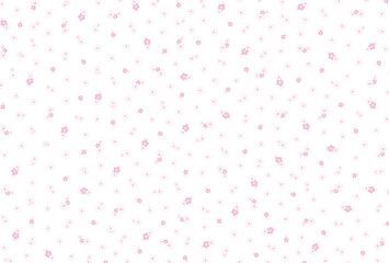 ピンク色のサクラが一面に散らばるシックな背景素材
