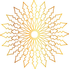 Mandala royal design, golden flower decoration art, background design and pattern