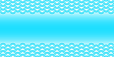Light blue and white wave pattern