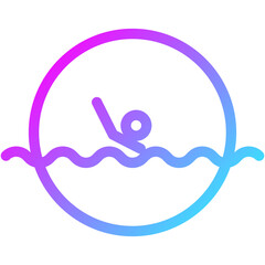 Drowning people icon

