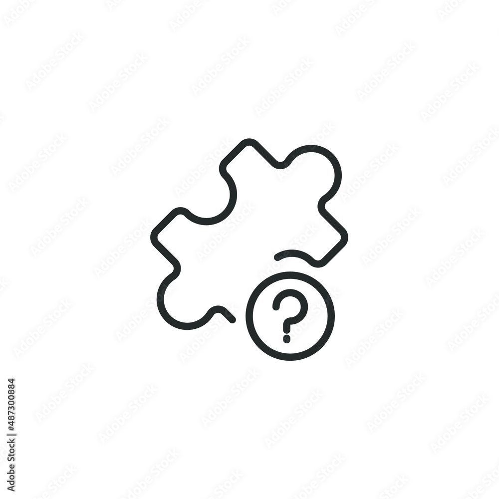Poster simple vector icon question editable. isolated on white background.