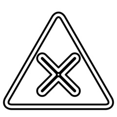 Forbidden sign icon