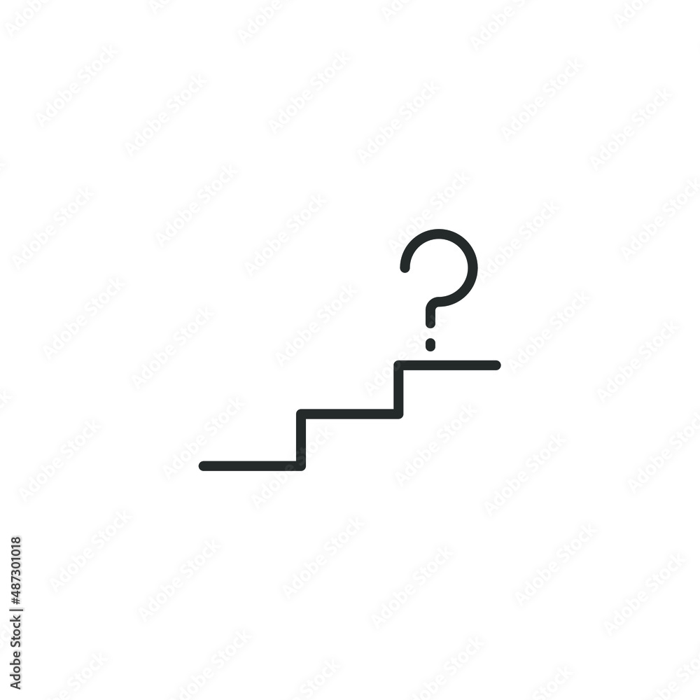 Poster simple vector icon question editable. isolated on white background.