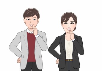 会社の社員の男女