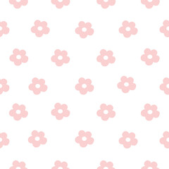 Fototapeta na wymiar seamless pattern with pink flowers for fabric print, fashion, wallpaper 