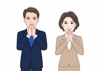 会社の社員の男女