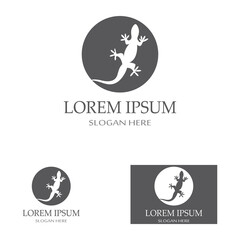 home lizard logo design, with vector logo design. type of lizard or gecko logo