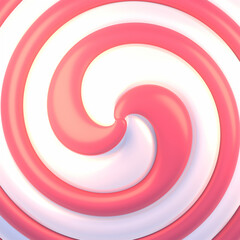 3d rendered sweet lollipop swirl pattern.