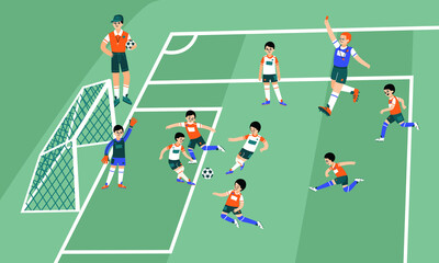 Football Soccer Composition