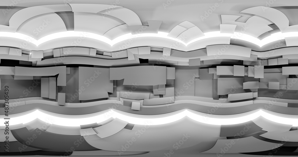 Poster 3d rendering. hdri environment map. 360 degree spherical seamless vr panorama. abstract empty t inte