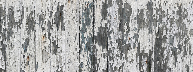 old white painted rustic bright light wooden wall texture - wood background banner wide  panorama