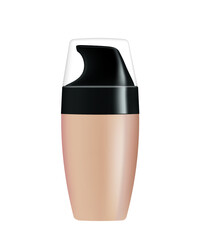 Makeup foundation bottle. vector illustration