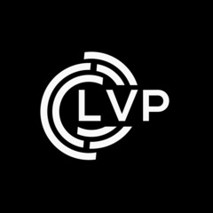 LVP letter logo design on black background.LVP creative initials letter logo concept.LVP vector letter design.