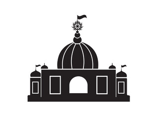 Mayapur temple iskcon icon.  Hare Krishna Temple