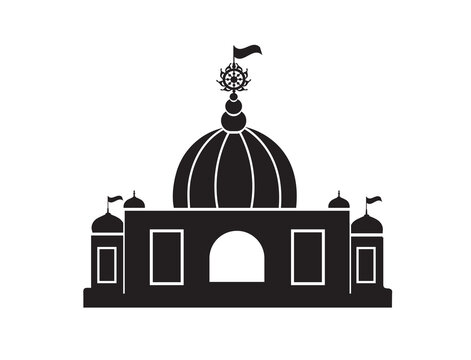 Mayapur temple iskcon icon.  Hare Krishna Temple