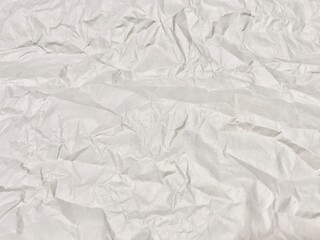 Empty crumpled paper background.  Copy space.