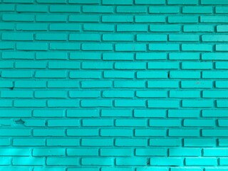 Full frame shot of blue brick wall background.
