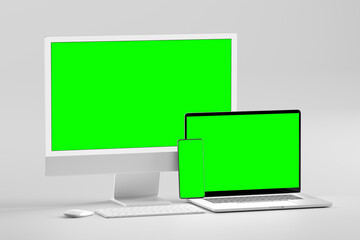 Screen device mock up - 3d rendering