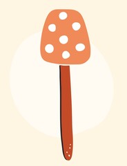 Kitchen spatula vector illustration. Kitchenware tool handdrawn.